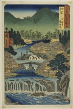 Izu Province: Hot Springs of the Shuzen Temple (Izu, Shuzenji tojiba), from the series Famous