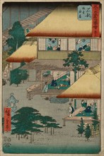 Ishibe, from the series Fifty-Three Stations of the Tokaido, 1855, Utagawa Hiroshige ?? ??,