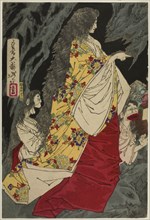 Supernatural Beings at Shirazunoyabu in Yawata, 1881, Tsukioka Yoshitoshi, Japanese, 1839-1892,