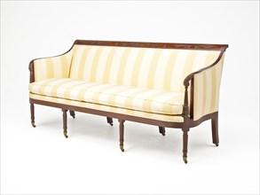 Sofa, 1814/17, Workshop of Michael Allison, American, 1773–1855, New York, New York, Mahogany with