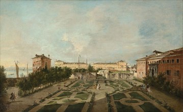 The Garden of Palazzo Contarini dal Zaffo, late 1770s, Francesco Guardi, Italian, 1712–1793, Italy,