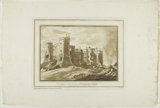 Carey Castle in Pembroke Shire, from Twelve Views in Aquatinta from Drawings taken on the Spot in