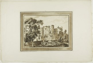 St. Quintin’s Castle near Cowbridge in Glamorgan Shire, from Twelve Views in Aquatinta from