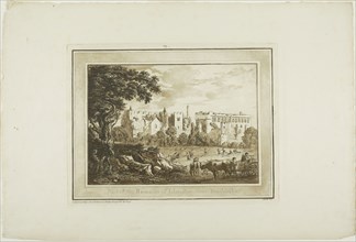 Part of the Remains of Llanphor, near Pembroke, from Twelve Views in Aquatinta from Drawings taken