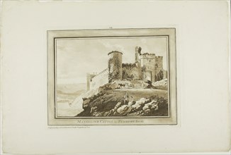 Manerbawr Castle in Pembroke Shire, from Twelve Views in Aquatinta from Drawings taken on the Spot