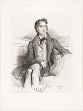 Portrait of Franz Liszt, published August 1832, Achille Devéria (French, 1800-1857), published and