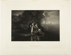 The Daughter of Pharoah Finding the Infant Moses, from Illustrations of the Bible, 1833, John