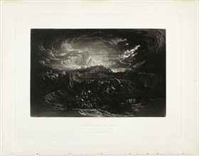 Fall of the Walls of Jericho, from Illustrations of the Bible, 1834, John Martin, English,