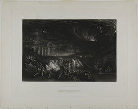 Fall of Nineveh, from Illustrations of the Bible, 1835, John Martin, English, 1789-1854, England,