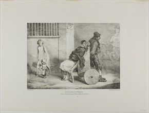A Paraleytic Woman, plate 9 from Various Subjects Drawn from Life on Stone, 1821, Jean Louis André
