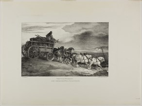 The Coal Wagon, plate 7 from Various Subjects Drawn from Life on Stone, 1821, Jean Louis André