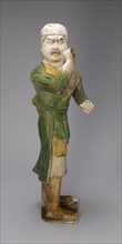 Groom, Tang dynasty (618–907 A.D.), first half of 8th century, China, Earthenware with three-color