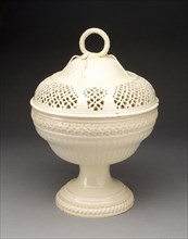 Chestnut Basket, c. 1790, Leeds Pottery, English, founded 1756, Yorkshire, Lead-glazed earthenware