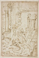 Study for the Rape of the Sabines, 1564/74, Circle of Jacopo Zanguidi, called Bertoia, Italian,