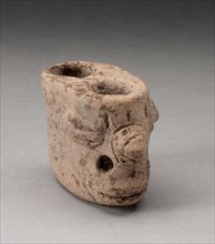 Double-Chambered Vessel, A.D. 100/700, Teotihuacan, Teotihuacan, Mexico, México, Ceramic, H. 7.6 cm