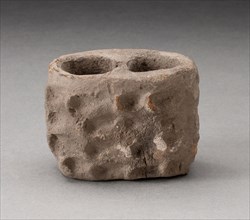 Double-Chambered Vessel, A.D. 100/700, Teotihuacan, Teotihuacan, Mexico, México, Ceramic, H. 6.4 cm