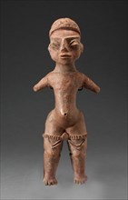 Standing Figure, c. A.D. 400, Puebla, Mexico, Puebla, Ceramic and pigment, H. 20 cm (7 7/8 in.)