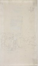 Breton Women on the Beach, 1867/68, Eugène Louis Boudin, French, 1824-1898, France, Graphite on