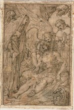 Pietà, n.d., Giovanni Battista Castello, called Il Bergamasco, Italian, c. 1509-1569, Italy, Pen