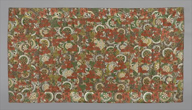 Kesa, late Edo period (1789–1868), early 19th century, Japan, Silk, gold-leaf-over-lacquered-paper