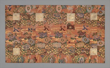 Kesa, Meiji period (1868–1912), late 19th century, Japan, Silk and gold-leaf-over-lacquered-paper