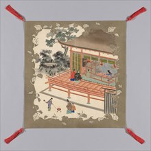 Fukusa (Gift Cover), late Edo period (1789–1868)/ Meiji period (1868–1912), 1875/1900, Japan, Mon