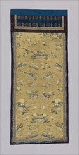 Panel, Qing dynasty (1644–1911), 1775/1800, Manchu, China, Center: silk and