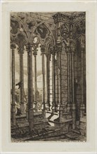 The Gallery of Notre-Dame, Paris, 1853, Charles Meryon, French, 1821-1868, France, Etching printed
