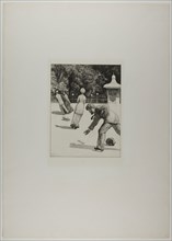 A Glove: Action, 1881, Max Klinger, German, 1857-1920, Germany, Etching and aquatint on ivory chine