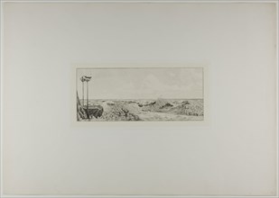 Homage, plate six from A Glove, 1881, Max Klinger, German, 1857-1920, Germany, Etching on ivory