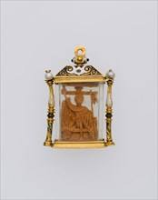 Double-Sided Pendant Shaped as a Temple with the Deposition and the Resurrection, 16th century,