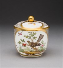 Sugar Bowl, 1781, Sèvres Porcelain Manufactory, French, founded 1740, Painted by Philippe Castel