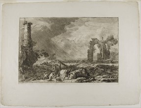 The Shipwreck, 1753–54, Adrien Manglard, French, 1695-1760, France, Etching in black on ivory laid