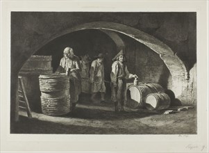 The Great Barrel-Makers, 1790, Jean Jacques de Boissieu, French, 1736-1810, France, Etching,