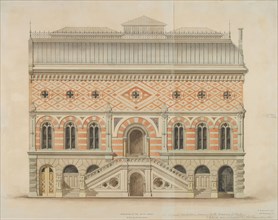 National Academy of Design Competition, New York, New York, South Elevation, 1861, Peter Bonnett