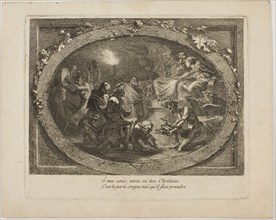Voltaire at a Satanic Revel, c. 1770, Unknown artist, French, 18th century, France, Etching on