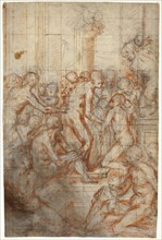 Study for the Purification of the Virgin, c. 1577, Giovanni Battista Naldini, Italian, 1537-1591,