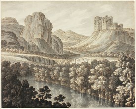 A Romantic Landscape with a Ruined Castle, 1778–87, Robert Adam, English, born Scotland 1728-1792,