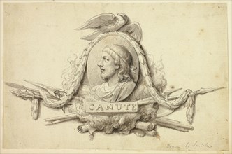 Design for Medallion of King Canute, n.d., Robert Smirke, the younger, English, 1781-1867, England,
