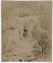 Rocky Landscape, 1832, Attributed to Barend Cornelis Koekkoek, Dutch, 1803-1862, Netherlands, Brush