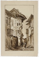 Rustic Street Scene, 1831, Elizabeth Murray, English, c. 1815-1882, England, Pen and brown ink and