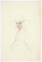 Portrait of Young Girl with Hat and Crop, n.d., Elizabeth Murray, English, c. 1815-1882, England,