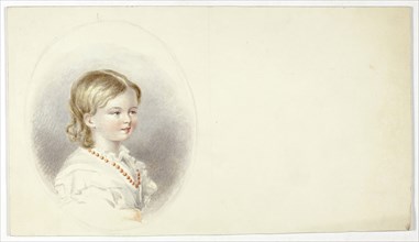 Bust Portrait of Child, n.d., Elizabeth Murray, English, c. 1815-1882, England, Watercolor over