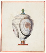 Stone Urn, n.d., Giuseppe Grisoni, Italian, born Flanders, 1699-1769, Flanders, Gouache, heightened