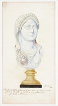 Agate Head of Cleopatra, n.d., Giuseppe Grisoni, Italian, born Flanders, 1699-1769, Italy, Gouache,