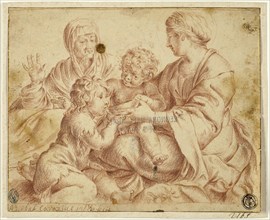 Madonna and Child with Saints Elizabeth and John the Baptist, after 1606, Annibale Carracci, after,
