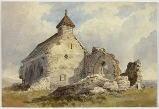 Chapel Ruins, 1872, Charles John Hills, English, active 18th-19th centuries, England, Watercolor,