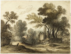 Dirt Road Landscape (recto), Landscape (verso), n.d., James Drunken Robertson (English, active