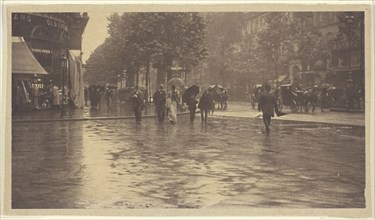 A Wet Day on the Boulevard, Paris, 1894, Alfred Stieglitz, American, 1864-1946, United States,