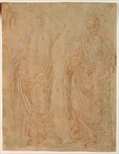 Two Standing Draped Male Figures, n.d., Pietro di Cristoforo Vannucci, called Perugino, after,